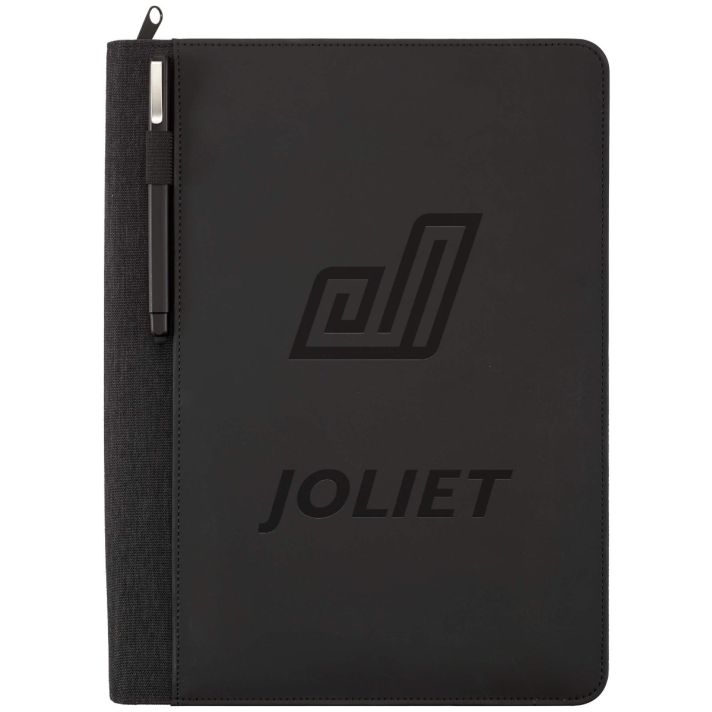 Vienna Heathered Zippered Padfolio w FSC® Mix Pape