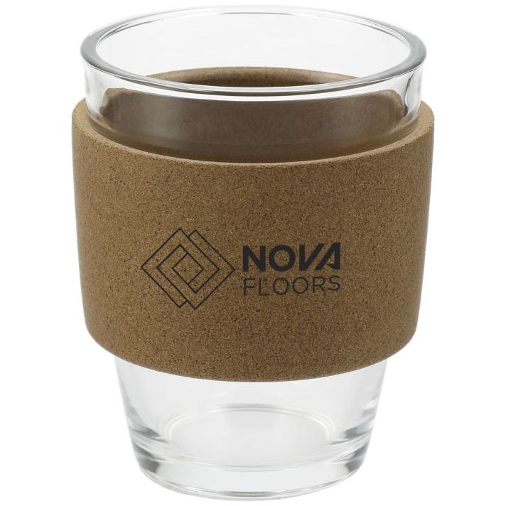 Brooklyn Glass cup with Cork Band 12oz