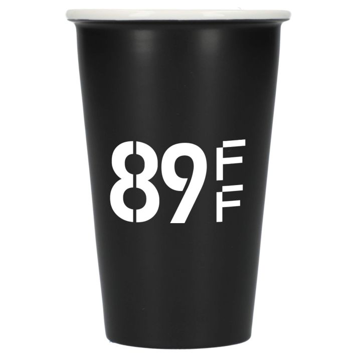 Dimple Double Wall Ceramic Cup 10oz