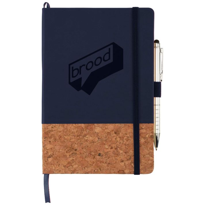 5.5" x 8.5" FSC® Mix Lucca Cork Hard Bound Journal