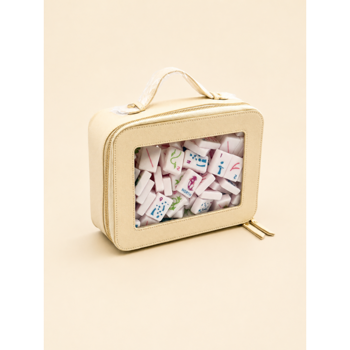 Ivory Mahjong Tile Storage Bag