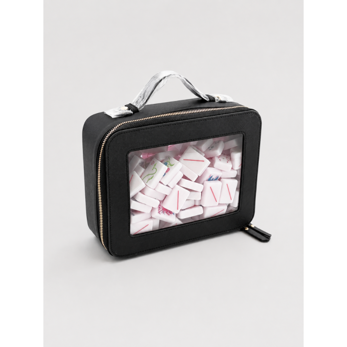 Blac Mahjong Tile Storage Bag