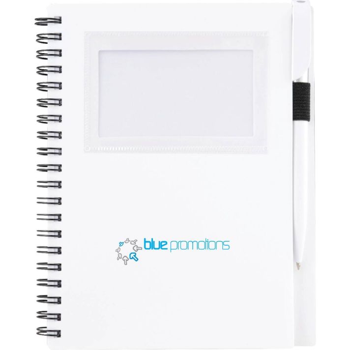 5.5" x 7" FSC® Mix Star Spiral Notebook with Pen
