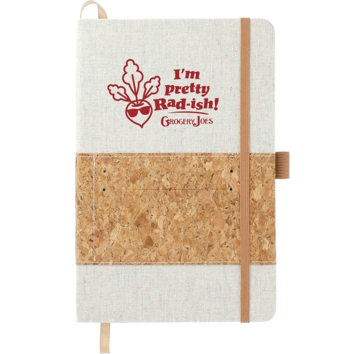 5.5" x 8.5" FSC® Mix Recycled Cotton Cork Notebook