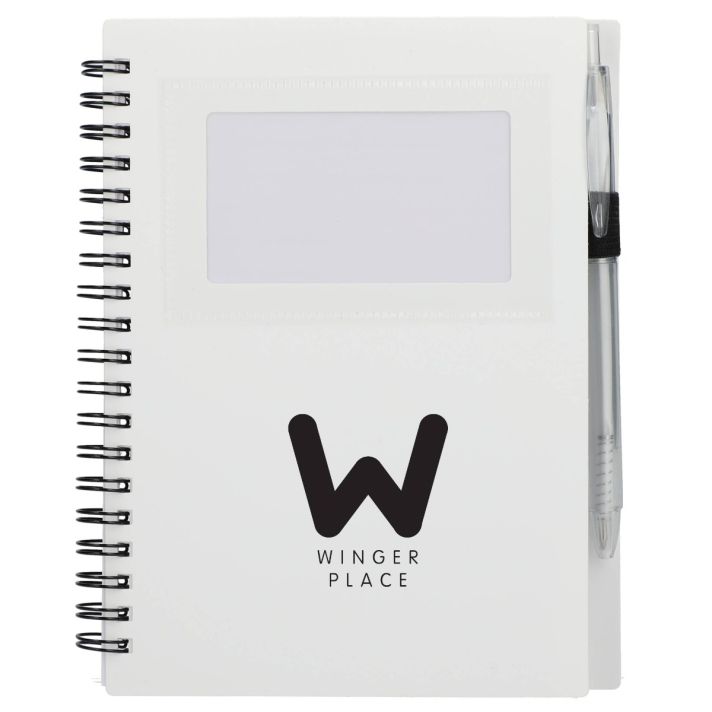 5" x 7" FSC® Recycled Star Spiral Notebook with Pe