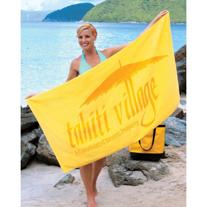 Basic Weight Colored Beach Towel