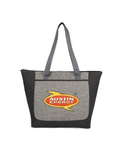 Two tone tote bag with custom logo 