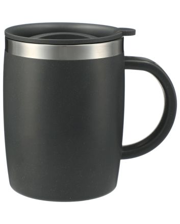 Dagon Wheat Straw Mug w/ Stainless Liner 14oz Charcoal (CA)
