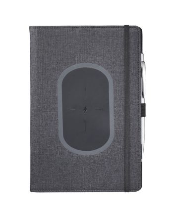 5.5 x 8.5 FSC&#174; Mix Walton Wireless Charging Journa Black (BK)