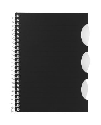 4” x 6” FSC&#174; Recycled Multitask Notebook Black (BK)