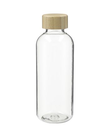 Sona 22oz RPET Reusable Bottle w/ FSC Bamboo lid Clear (CL)