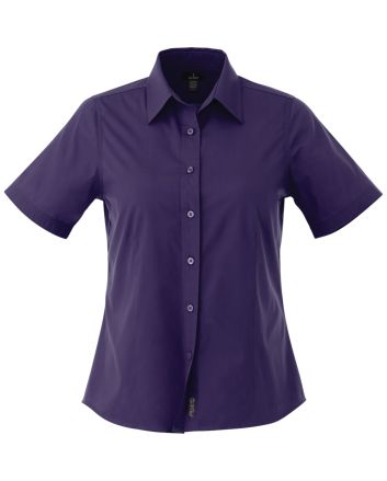 Women&#39;s COLTER Short Sleeve Shirt Dark Plum (585) S