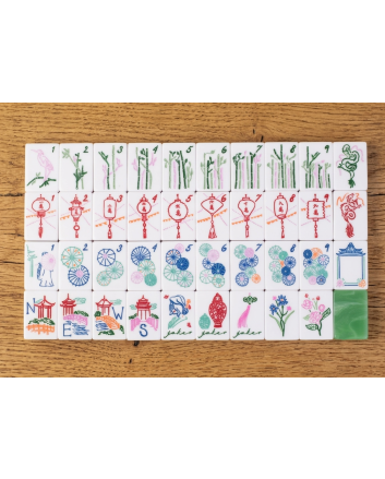 Jade Mahjong Tile Set