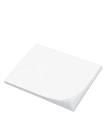 Post it 4x3 Full Color Recycled Notes - 25 Sheets WHITE